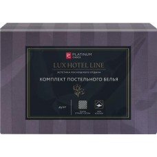 Комплект постельного белья Дуэт PLATINUM CHOICE наволочки 50х70см, серый, cтрайп-сатин, Арт. PCDU-GR в магазинах Лента