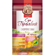 Суп ДОМАШНЕЕ БИСТРО Гороховый с копченостями, 75г в магазинах Лента