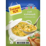 Смесь для супа РУССКИЙ ПРОДУКТ Бакалея 101 Куриный с вермишелью, 60г