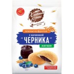 Печенье сдобное ХЛЕБНЫЙ СПАС с черничной начинкой, на фруктозе, 200г