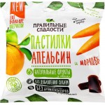 Пастилки ПРАВИЛЬНЫЕ СЛАДОСТИ Морковь и апельсин, 70г