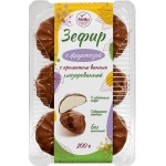 Зефир ЛЯНЕЖ глазированный с ароматом ванили, на фруктозе, 200г