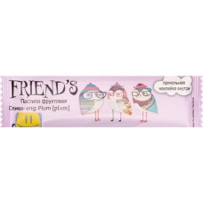 Пастила фруктовая FRIEND'S Яблоко и слива, 27г в магазинах Лента