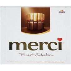 Конфеты MERCI Finest selection Ассорти из горького шоколада, 250г в магазинах Лента
