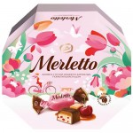 Конфеты MERLETTO Нуга вишня, карамель, 150г
