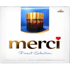 Конфеты MERCI Finest selection Ассорти из молочного шоколада, 250г в магазинах Лента