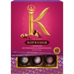 Конфеты А.КОРКУНОВ Ассорти из темного и молочного шоколада, 110г