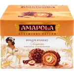 Конфеты вафельные АМАПОЛА Фундук и какао с какао-бобами глазированные, 100г
