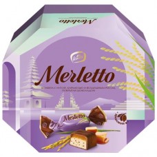 Конфеты MERLETTO Нуга карамель и воздушный рис, 150г в магазинах Лента