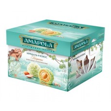 Конфеты АМАПОЛА вафельные глазированные Миндаль и кокос, 100г в магазинах Лента