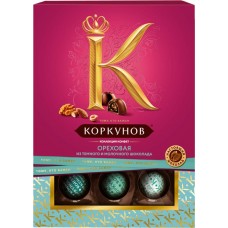 Конфеты шоколадные А.КОРКУНОВ Ореховая коллекция, 110г в магазинах Лента