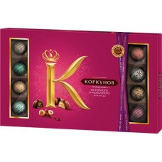 Конфеты шоколадные А.КОРКУНОВ Большая коллекция темный и молочный шоколад, 256г в магазинах Лента