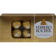 Конфеты FERRERO ROCHER хрустящие из молочного шоколада, 75г в магазинах Лента