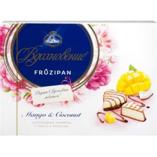 Конфеты ВДОХНОВЕНИЕ Fruzipan mango&coconut с манго и кокосом, 145г в магазинах Лента