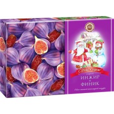 Конфеты МИКАЕЛЛО Инжир и финик в бело-темной шоколадной глазури, в коробке, 240г в магазинах Лента