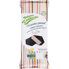 Конфеты УМНЫЕ СЛАДОСТИ Птичка Умная, нежное суфле со вкусом крем-брюле, на стевии, 80г в магазинах Лента