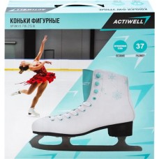 Коньки фигурные ACTIWELL р. 37, 38, белые, Арт. PW-215 W в магазинах Лента