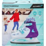 Коньки раздвижные ACTIWELL р. 33–36, цвета в ассортименте, Арт. PW-229-G