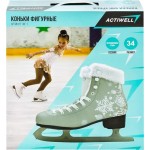 Коньки фигурные ACTIWELL р. 31, 32, 33, 34, 35, 36, белые, Арт. WF-1 Коньки фигурные ACTIWELL р. 31, 32, 33, 34, 35, 36, белые, Арт. WF-1