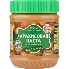 Паста арахисовая АЗБУКА ПРОДУКТОВ Экстра без сахара, 340г в магазинах Лента