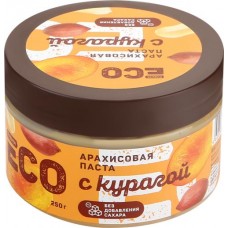 Паста арахисовая ЛЕНТА EСО с курагой, 250г в магазинах Лента