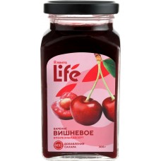 Варенье ЛЕНТА LIFE Вишневое, без сахара, 300г в магазинах Лента