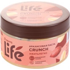 Паста арахисовая ЛЕНТА LIFE Crunch, 250г в магазинах Лента