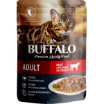 Корм влажный для кошек MR.BUFFALO Adult Говядина в соусе, 85г