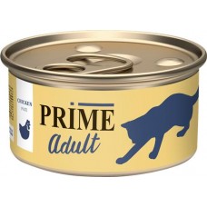 Корм консервированный для кошек PRIME Паштет Курица, 75г в магазинах Лента