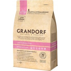 Корм сухой для котят GRANDORF Ягненок с рисом, 400г в магазинах Лента