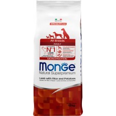Корм сухой для собак MONGE Dog Speciality Ягненок с рисом и картофелем, для всех пород, 12кг в магазинах Лента