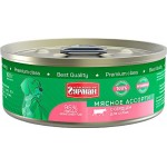 Корм консервированный для собак ЧЕТВЕРОНОГИЙ ГУРМАН Мясное ассорти с сердцем, 100г