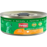 Корм консервированный для собак ЧЕТВЕРОНОГИЙ ГУРМАН Мясное ассорти с индейкой, 100г
