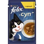 Корм влажный для взрослых кошек FELIX Суп с курицей в соусе, 48г