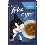 Корм влажный для взрослых кошек FELIX Суп с треской в соусе, 48г