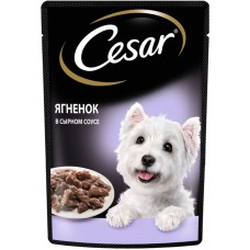 Корм консервированный для взрослых собак CESAR с ягненком в сырном соусе, 85г в магазинах Лента