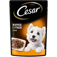Корм консервированный для взрослых собак CESAR жаркое с уткой, для всех пород, 85г в магазинах Лента