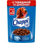 Корм консервированный для взрослых собак CHAPPI Сытный мясной обед Говядина по-домашнему, для всех пород, 85г