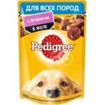 Корм консервированный для взрослых собак PEDIGREE желе с ягненком, для всех пород, 85г
