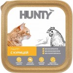 Корм консервированный для взрослых кошек HUNTY паштет с курицей, 100г