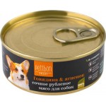 Корм консервированный для взрослых собак PETIBON Smart рубленое мясо с говядиной и ягненком, 100г