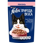 Корм влажный для взрослых кошек FELIX Природа вкуса Лосось, 75г