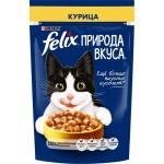 Корм влажный для взрослых кошек FELIX Природа вкуса Курица, 75г