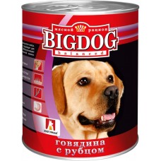 Корм консервированный для взрослых собак ЗООГУРМАН Big Dog Говядина с рубцом, 850г в магазинах Лента