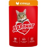 Корм влажный для взрослых кошек ДАРЛИНГ с курицей в подливе, 75г