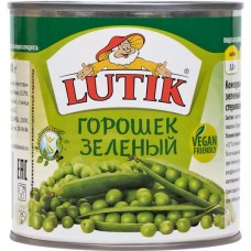 Горошек зеленый LUTIK, 425мл в магазинах Лента