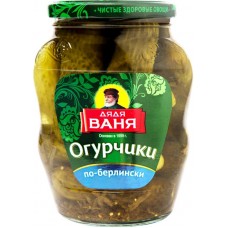 Огурчики маринованные ДЯДЯ ВАНЯ По-берлински, 680г в магазинах Лента