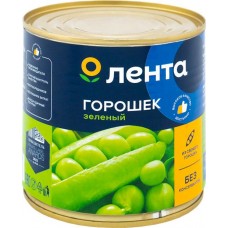Горошек зеленый ЛЕНТА, 425мл в магазинах Лента