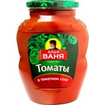 Томаты в томатном соке ДЯДЯ ВАНЯ, 680г
