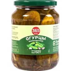 Огурцы маринованные 365 ДНЕЙ, 720мл в магазинах Лента